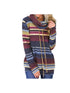 Women's Basic Sweatshirt - Striped Blue L - menochic